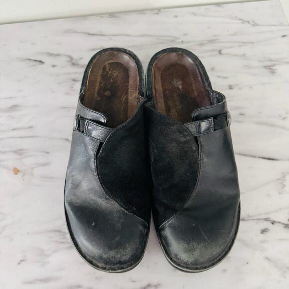 Naot Black Leather Slide Mules Women’s Size 6.5 - Picture 9 of 10